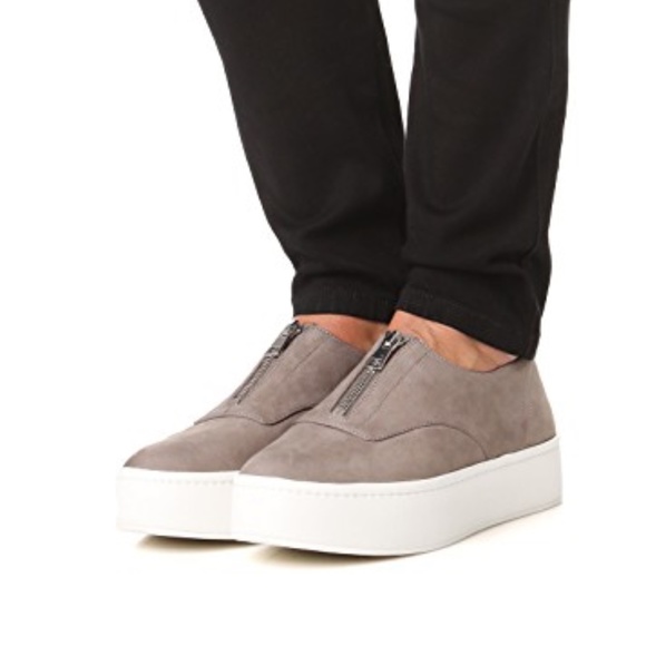 Vince Shoes - Warner Zip Front Platform Sneaker